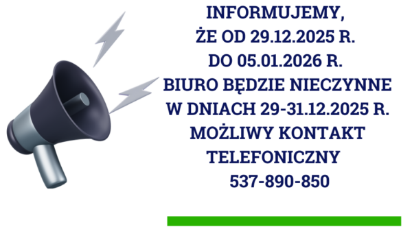 Czas pracy biura - przerwa świąteczna