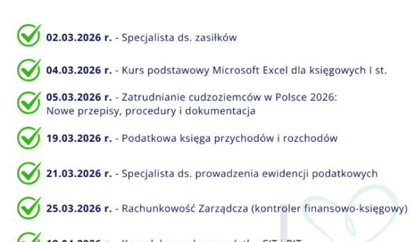 Najbliższe kursy online