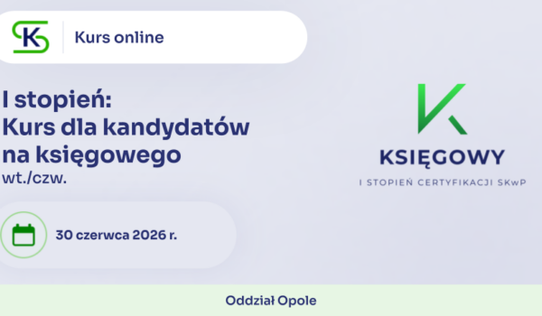 Kurs dla kandydatów na księgowego w trybie online