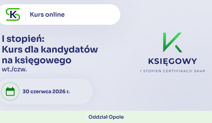 Kurs dla kandydatów na księgowego w trybie online